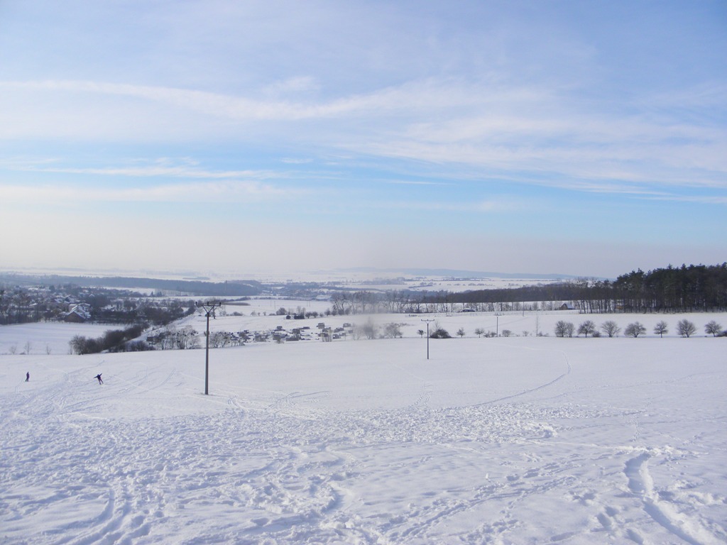 pohled z Bařin 31.ledna 2015