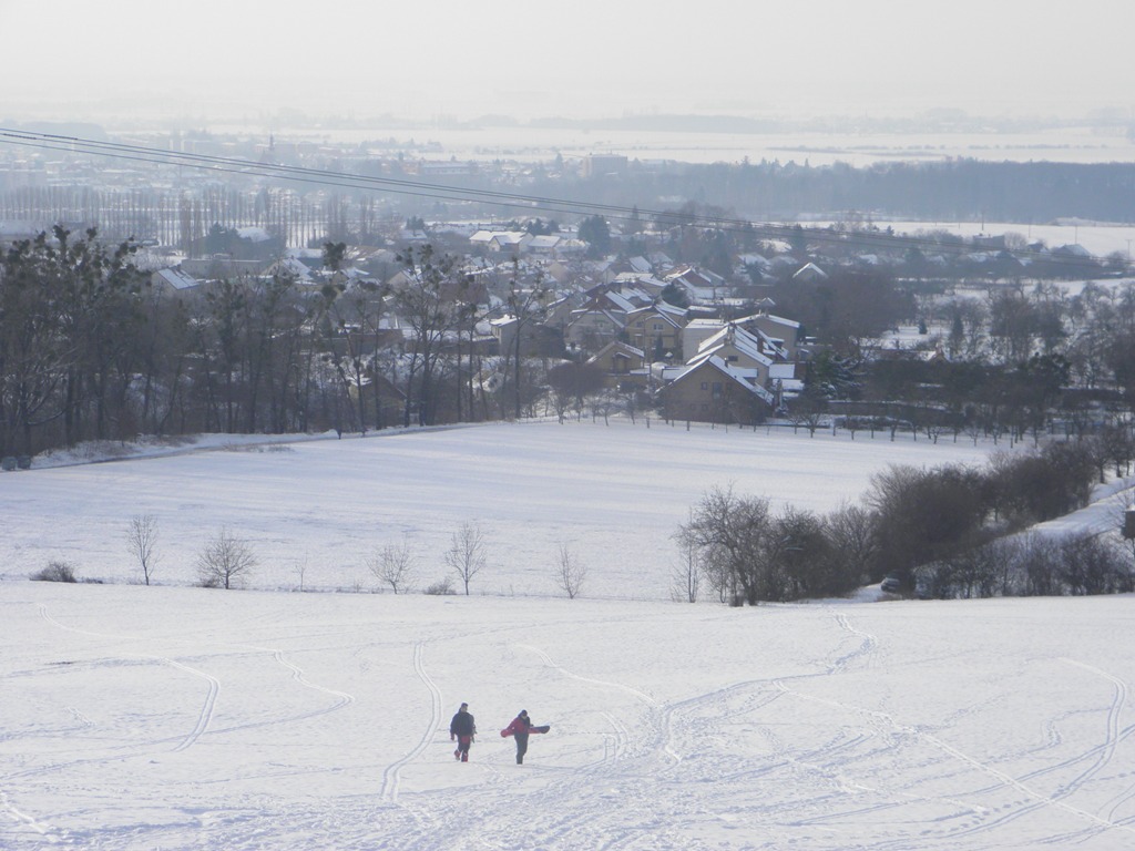 pohled z Bařin 31.ledna 2015..